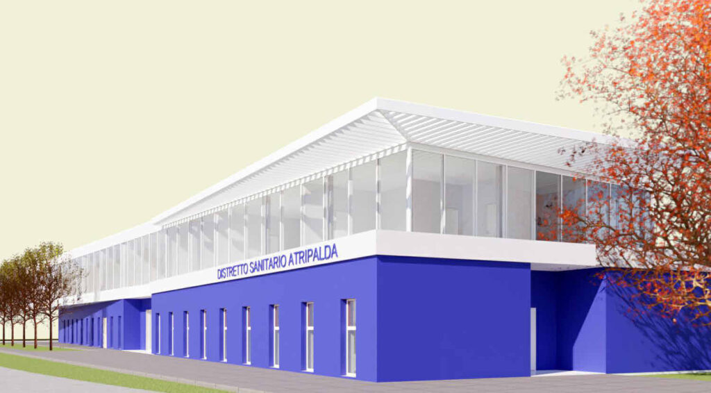 Render esecutivo del nuovo Distretto Sanitario di Atripalda